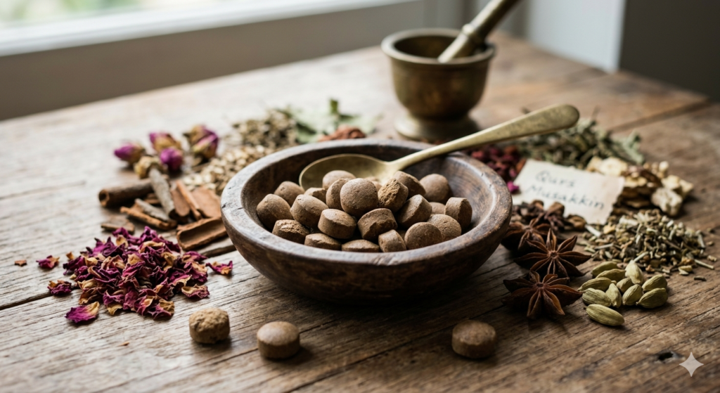 Qurs Musakkin Unani medicine tablets